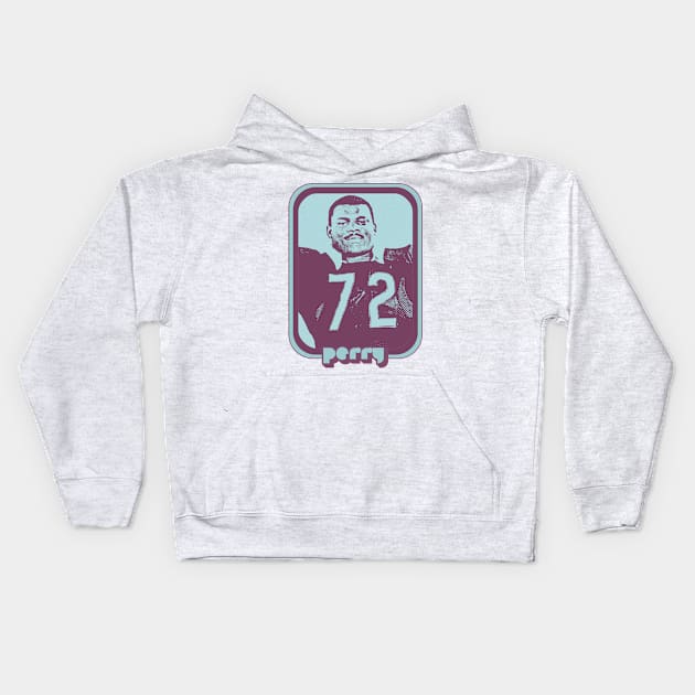 William Refrigerator Perry / Retro 80s Football Fan Design Kids Hoodie by DankFutura